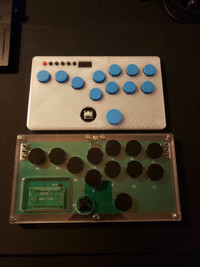 Mechanical fighter game pads "Leverless controller"