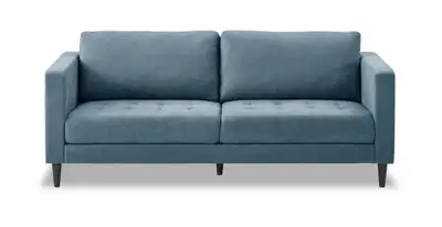 78” Denim Blue Fabric Sofa – Moving Sale, View more