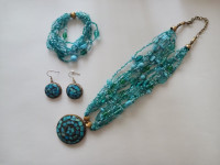 Turquoise Fashion Set Bracelet/Necklace/Earrings
