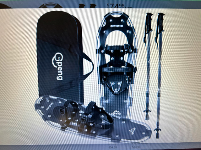 Gpeng Snowshoes For Men Women Youth Kids, Light Weight Aluminum in Exercise Equipment in Edmonton - Image 3