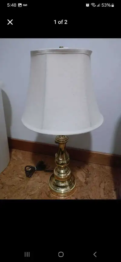 Brass Table Lamp, View more