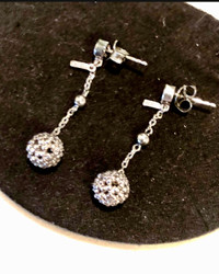Links of London Sterling Silver Sapphire Ball Earrings/ Bracelet