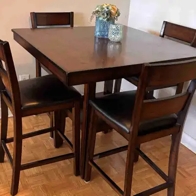 Counter Height Dining Table Set with 4 Chairs, View more