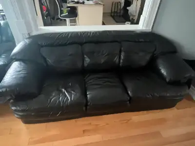 FREE LEATHER SOFA COUCH, View more