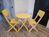 3 pc Wooden Bistro Set.  Like new