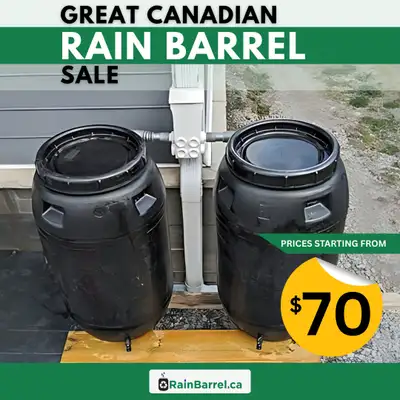 Water smarter this season with high-quality, repurposed rain barrels! Perfect for gardeners, urban h...