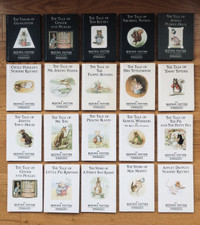 Vintage Set of 20 Peter Rabbit Hardcover Books by Beatrix Potter