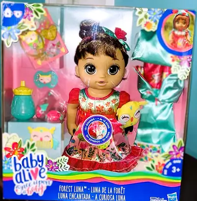 Baby Alive Once Upon a Baby: Forest Luna (brown straight hair), View more
