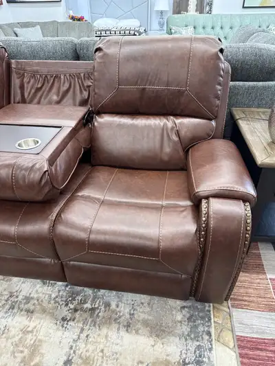 Brand New Power Recliner Sofa Loveseat In Leather Now On Sale, View more