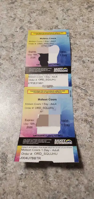 Ski tickets , View more