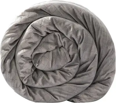 BlanQuil Quilted Weighted Blanket (Grey 20lb), View more