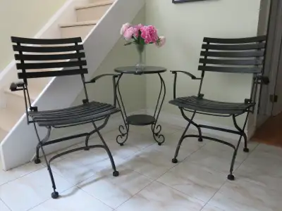 CAST IRON PATIO CONDO DEN SET, View more