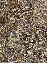 Wood mulch rough cut