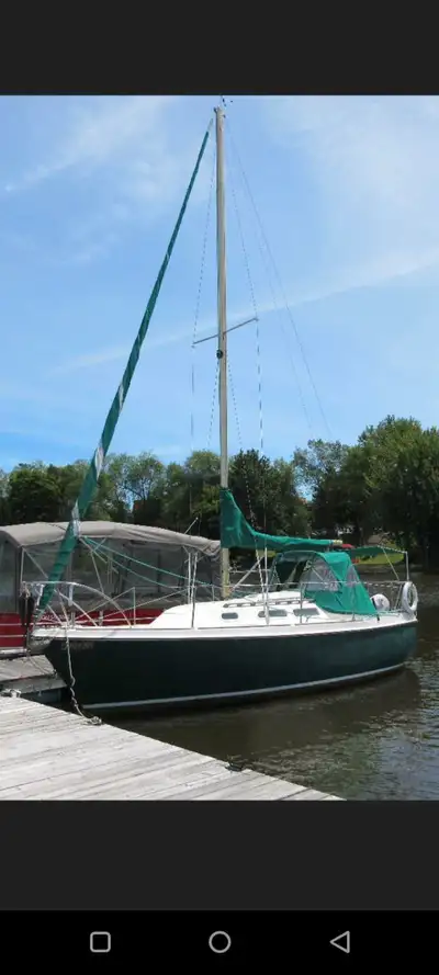 In fair condition. Has been in the water every summer. New loose-footed mainsail. 2 foresails in wor...