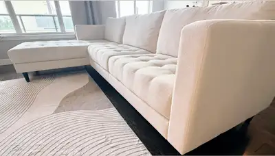 MOVING SALE – WHITE SECTIONAL, View more
