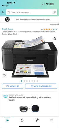  Canon all in one printer, scanner, copier and fax