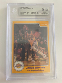 1983-84 Star #25 James Worthy SP XRC BGS 8.5 Rookie RC Los Angel