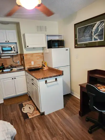 Long/Short Term, All Inclusive, Furnished Main Flr Studio For 1
