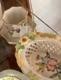 Vintage Herend porcelain trays 