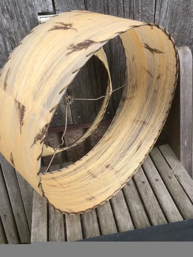 Vintage Antique MCM Fibreglass Lamp Light Shade Retro in Indoor Lighting & Fans in Oakville / Halton Region - Image 6