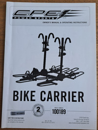 Bike Rack 4 or 2 Bike Folding Platform Hitch