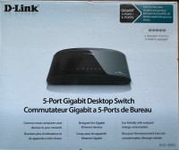D-Link DGS-1005G 5-Port Gigabit Desktop Switch