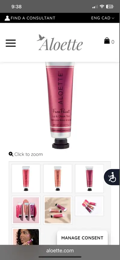 Aloette Face Paint Lip & Cheek Tint, View more