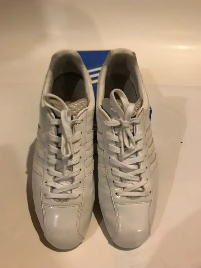 Adidas Gerd Meuller, Lifestyle, White Patent, USA Size 10. in Men's Shoes in Markham / York Region - Image 3