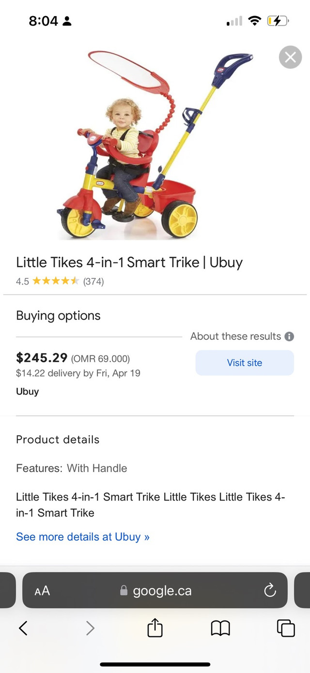 Little Tikes 3 in 1 Tricycle  in Other in Calgary - Image 4