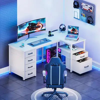 L-Shaped Computer Desk New, View more