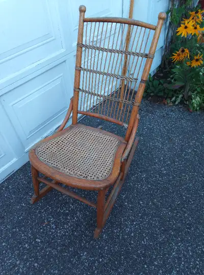 Rocking chair old cane?, View more