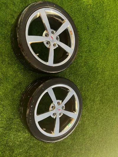Front tires flatspotted. Rear tires seem fine. Has tpms For 5x120 or 5x120.6/5x4.75 applications. Ch...