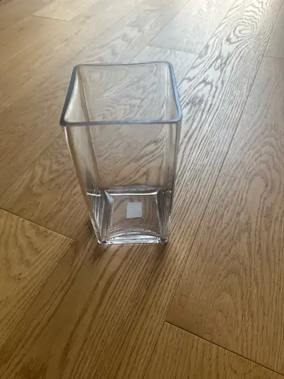 Square Glass Vase 8”, View more