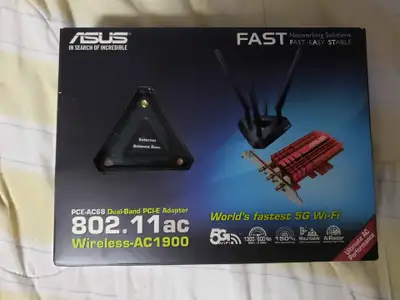 I don't need this anymore, it's in very good condition Wifi pcie 5G AC1900 I'm asked $30 (⚠️ This wi...