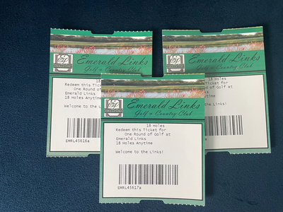 Golf Passes Emerald Links 3 x 18 HolePrime Time., View more