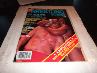 WRESTLING  SCENE Magazine 1983 + colour poster wwe wwf  wrestler