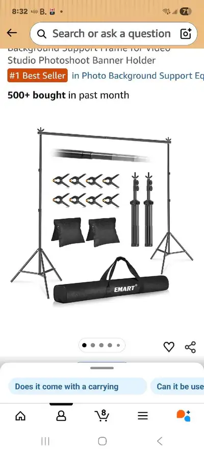 Emart Backdrop Stand, View more
