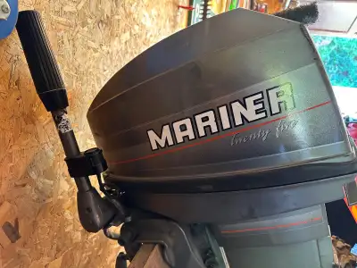 Motor in very good shape . Has been indoors for the past few years as its too powerful for the small...