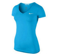 BRAND NEW Ladies Blue Nike Pro Work Out Shirt DRY FIT