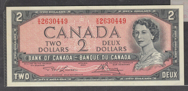 1954 #BC-38d $2.00 MODIFIED PORTRAIT CHANGEOVER NOTE V/G PREFIX in Hobbies & Crafts in City of Halifax
