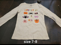Girl's size 7-8 Halloween long sleeve shirt (new with tag)