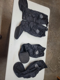 Motorcycle rain boot covers