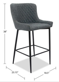 Brand New in Box - 2 bar stools (grey)