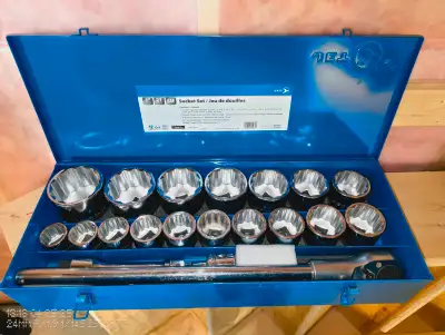1 " pro 21 piece socket set