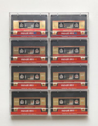 8 x Maxell UDS-II High Bias Vintage Cassette Tapes