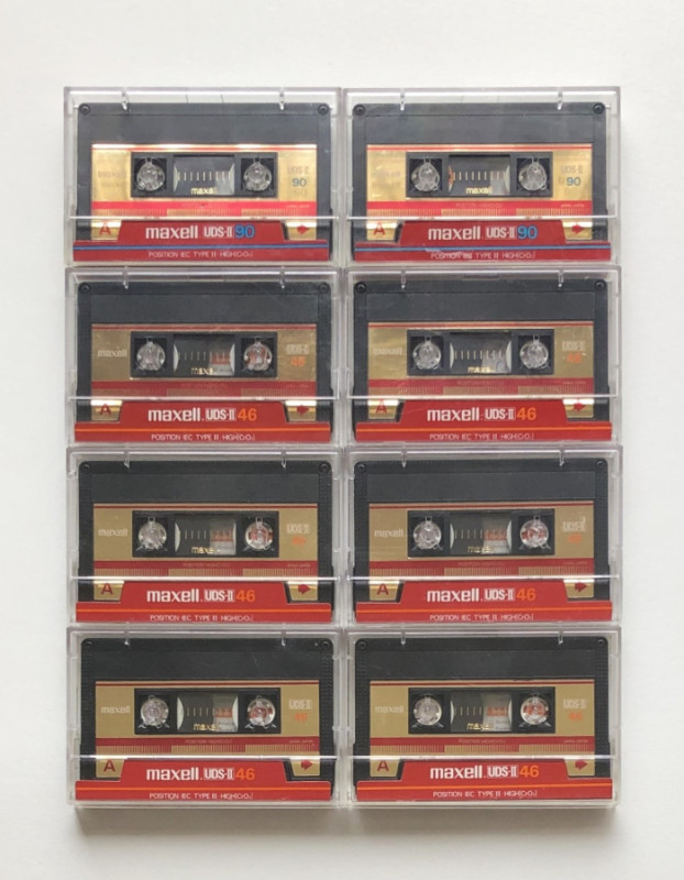 8 x Maxell UDS-II High Bias Vintage Cassette Tapes in Other in London