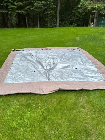 Party tent 10 x 10 Outbound nylon replacement cover like new with damaged frame for parts or rebuild...