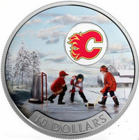 2017 $10 Passion to Play: Calgary Flames .9999 Fine Silver Coin