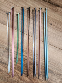 Knitting needles (metal - various colours)