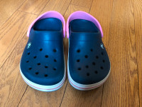 Various size Croc sandals toddler and child